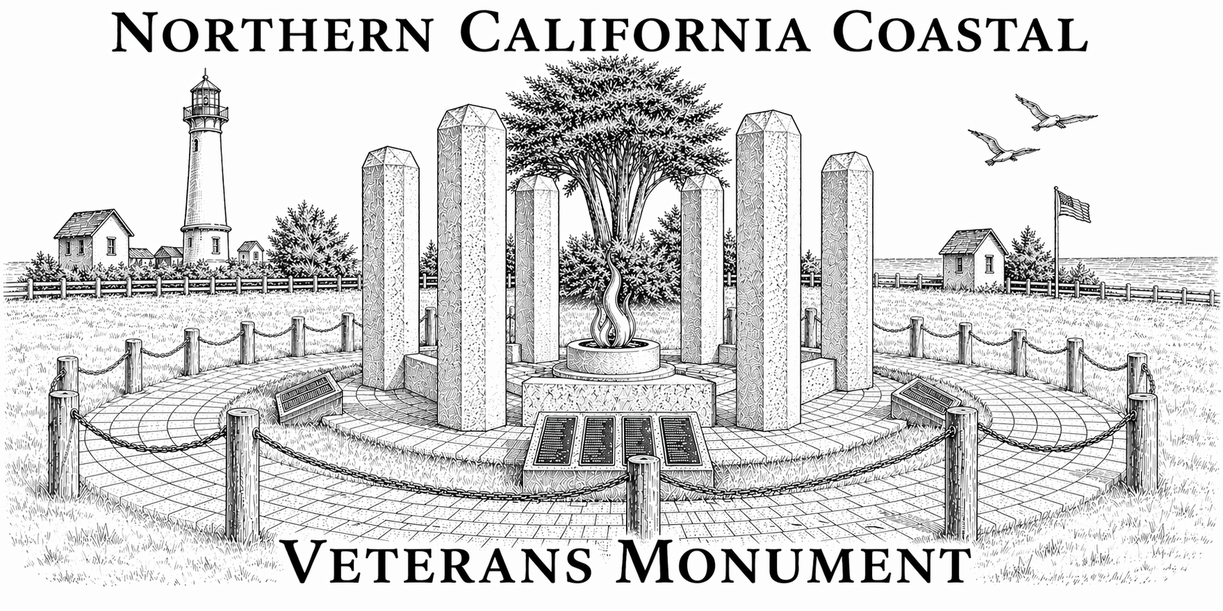 Monument Line Drawing
